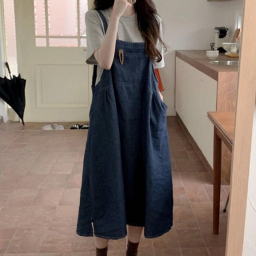 Denim Overall Dress